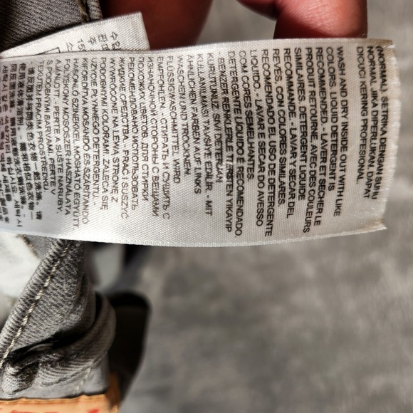 Levi's 511 Jeans Men's 28X29 (Tag 28X30) Gray Slim Straight Pants Denim - Picture 10 of 16